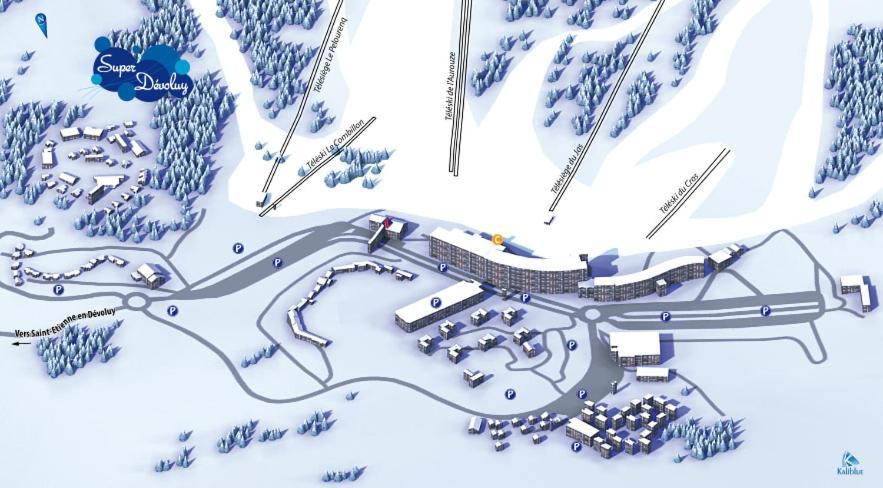 Au Pied Des Pistes Appart 4 Ou 5 Pers Superdevoluy Bagian luar foto